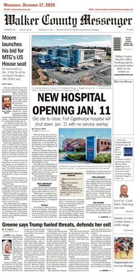 Cover of Walker County Messenger