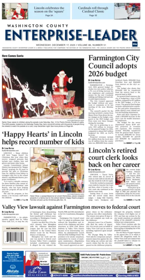 Cover of Washington County Enterprise-Leader