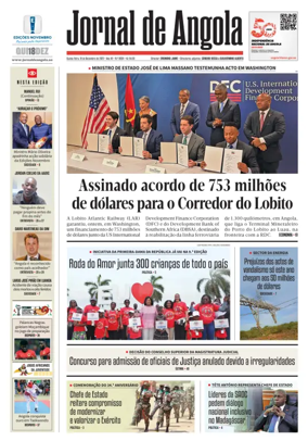 Cover of Jornal de Angola