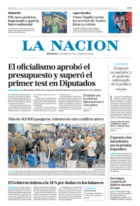 Cover of La Nacion
