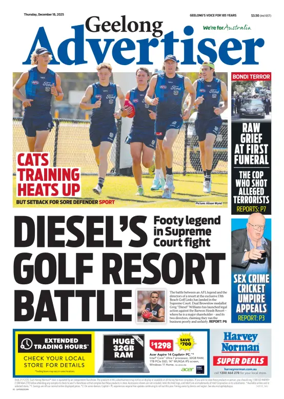 Cover of Geelong Advertiser