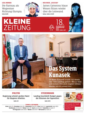 Cover of Kleine Zeitung Steiermark