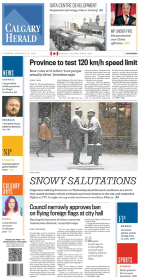 Cover of Calgary Herald