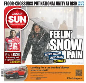 Cover of Calgary Sun