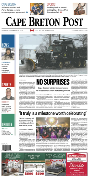 Cover of Cape Breton Post