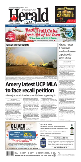 Cover of Lethbridge Herald