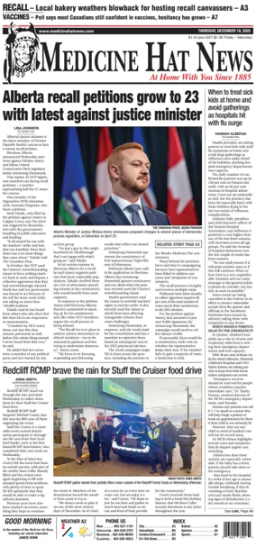 Cover of Medicine Hat News