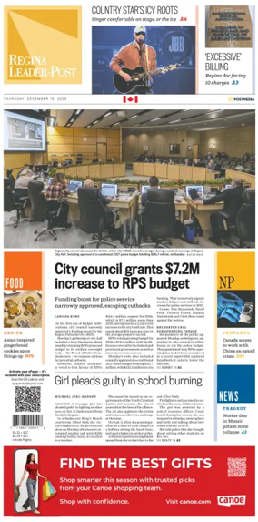 Cover of Regina Leader-Post