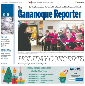 Cover of The Gananoque Reporter