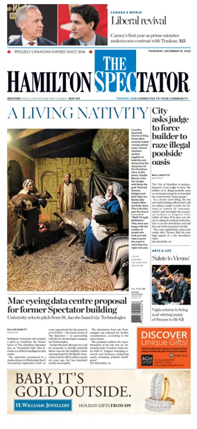 Cover of The Hamilton Spectator
