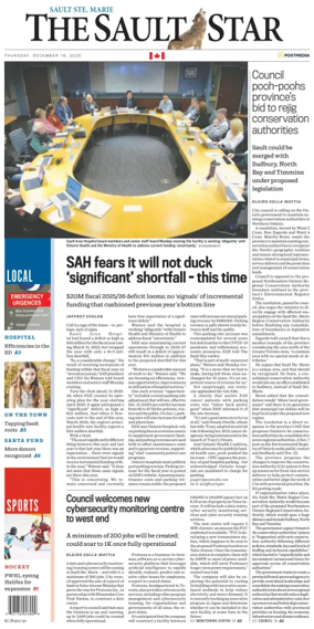 Cover of The Sault Star