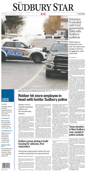 Cover of The Sudbury Star