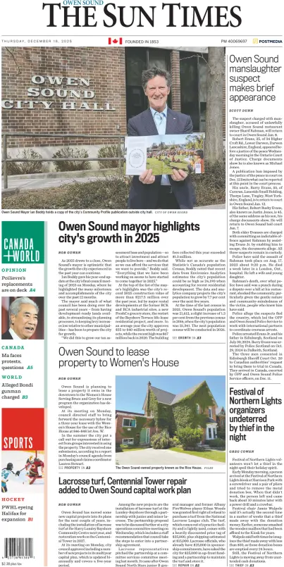 Cover of The Sun Times (Owen Sound)