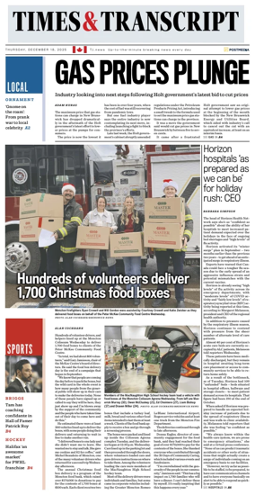 Cover of Times & Transcript