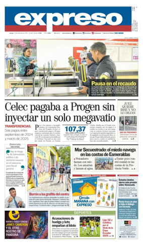 Cover of Diario Expreso