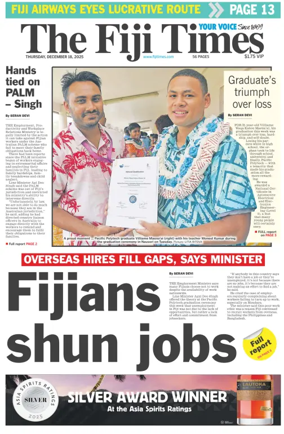 Cover of The Fiji Times