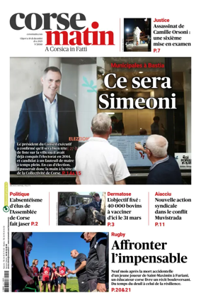 Cover of Corse Matin