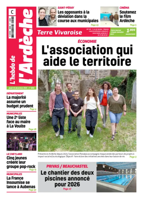 Cover of L'Hebdo de l'Ardeche – edition centre