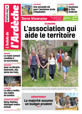 Cover of L'Hebdo de l'Ardeche – edition Nord