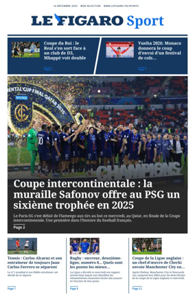 Cover of Le Figaro Sport