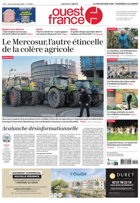 Cover of Ouest France (La Roche-sur-Yon)