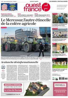 Cover of Ouest France (Les Herbiers / Montaigu)
