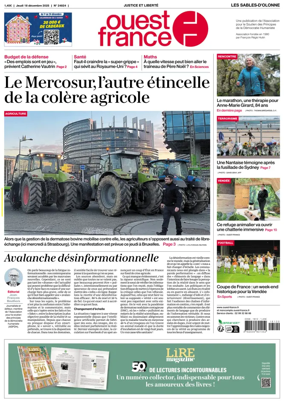 Cover of Ouest France (Les Sables-d'Olonne)