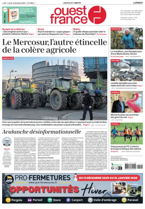 Cover of Ouest France (Lorient)