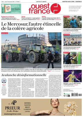 Cover of Ouest France (Nantes / Sud-Loire / Vignoble)