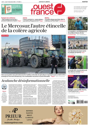 Cover of Ouest France (Nantes)