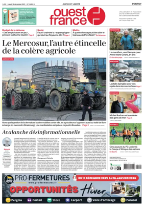 Cover of Ouest France (Pontivy)