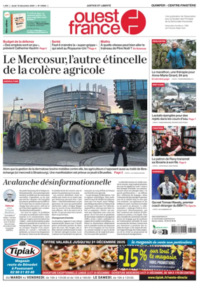 Cover of Ouest France (Quimper)