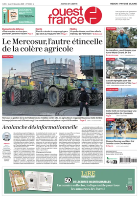 Cover of Ouest France (Redon / Pays de Vilaine)