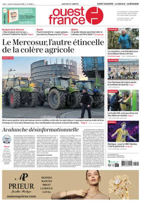 Cover of Ouest France (Saint-Nazaire)