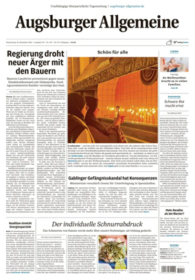 Cover of Augsburger Allgemeine (Ausgabe Stadt)
