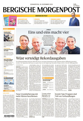 Cover of Bergische Morgenpost Wermelskirchen/Huckeswagen/Radevormwald