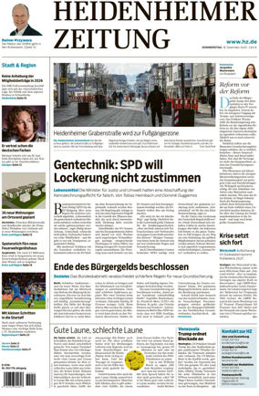 Cover of Heidenheimer Zeitung