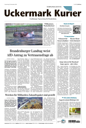 Cover of Templiner Zeitung