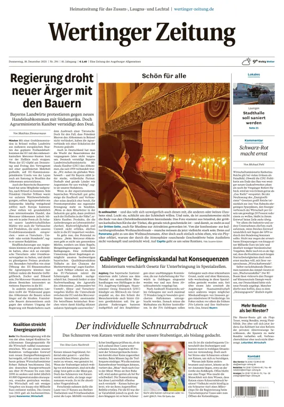 Cover of Wertinger Zeitung