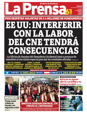 Cover of Diario La Prensa