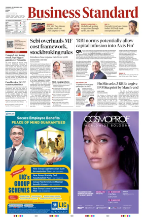Cover of Business Standard