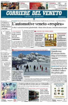 Cover of Corriere del Veneto (Vicenza e Bassano)