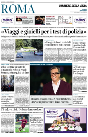 Cover of Corriere della Sera (Roma)