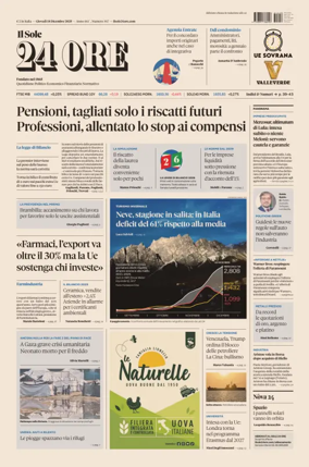 Cover of Il Sole 24 Ore