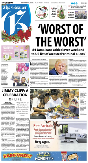 Cover of Jamaica Gleaner