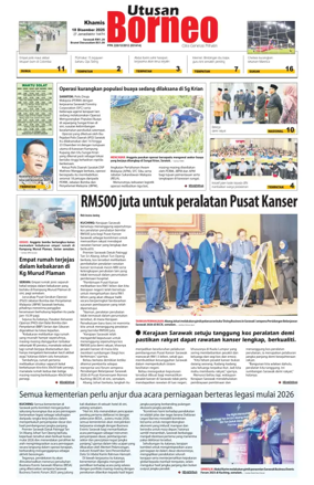 Cover of Utusan Borneo (Sarawak)