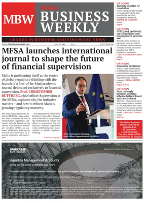 Cover of The Malta Business Weekly
