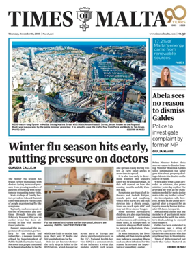 Cover of Times of Malta
