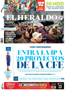 Cover of El Heraldo de Mexico
