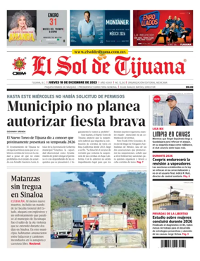 Cover of El Sol de Tijuana